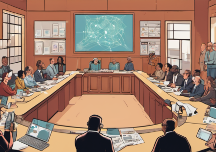 City Hall Uses Signal to Brief 200+ Influencers, Raising Record‑Keeping Concerns — AI-generated editorial illustration