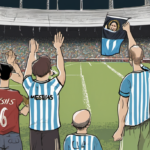 Argentina’s Soccer Clubs Honor Messi with Mid‑Game Applause After His International Retirement — AI-generated editorial illustration