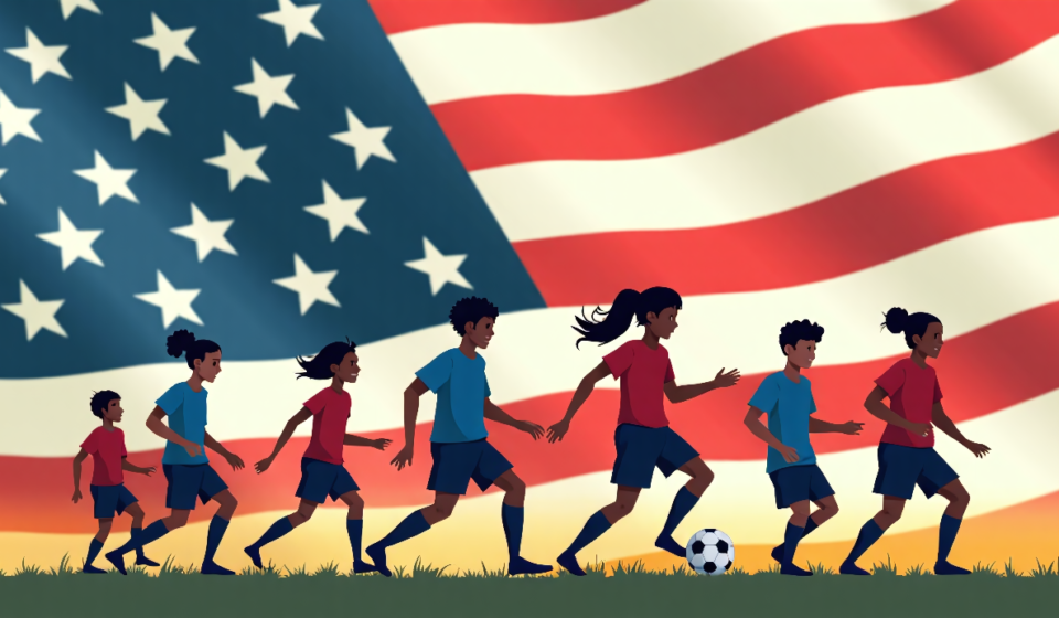 USA’s Next Generation: 12 Youngsters in Early Mix for 2030 World Cup — AI-generated editorial illustration