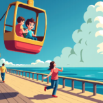 Child Falls From Seaside Heights Sky Ride, Aunt’s Dramatic Rescue — AI-generated editorial illustration