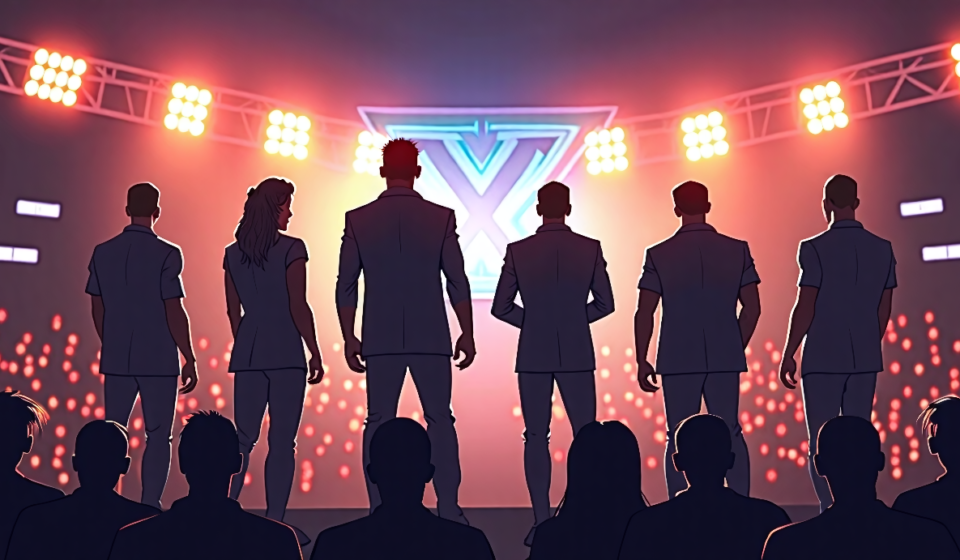NXT’s Big Match: Stone Sets Stage for 9/8 Six-Man Tag Showdown — AI-generated editorial illustration