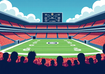 College Football Playoff Explained: Byes, Bids, and the Road to the Title — AI-generated editorial illustration