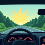 Edible Cannabis May Hide Driving Risks Standard Tests Miss — AI-generated editorial illustration