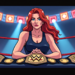 Becky Lynch Reflects on Breakout Run, Reveals Original Women’s Title Plans — AI-generated editorial illustration