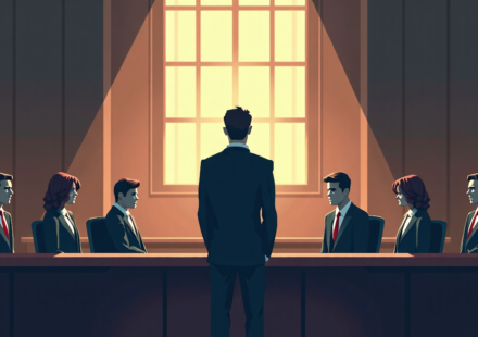 Lindsay Clancy Jury Stalemate: One Juror Holds Verdict to Friday — AI-generated editorial illustration