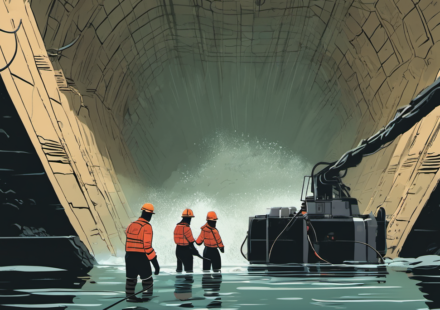 Two Workers Rescued From Nepal Hydropower Tunnel After Nine‑Day Flood Tragedy — AI-generated editorial illustration