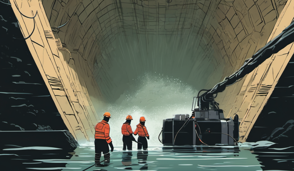 Two Workers Rescued From Nepal Hydropower Tunnel After Nine‑Day Flood Tragedy — AI-generated editorial illustration