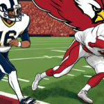 Rams Promote Ty Simpson to QB3, Cardinals Keep Michael Wilson — AI-generated editorial illustration