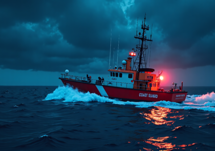 Coast Guard Seizes 47 Bales of Marijuana Worth $2.4M on Go‑Fast Vessel — AI-generated editorial illustration