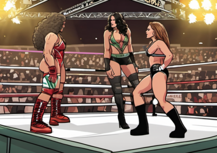 Chelsea Green Proposes Hair‑vs‑Hair Match with Nikki Bella for WrestleMania — AI-generated editorial illustration