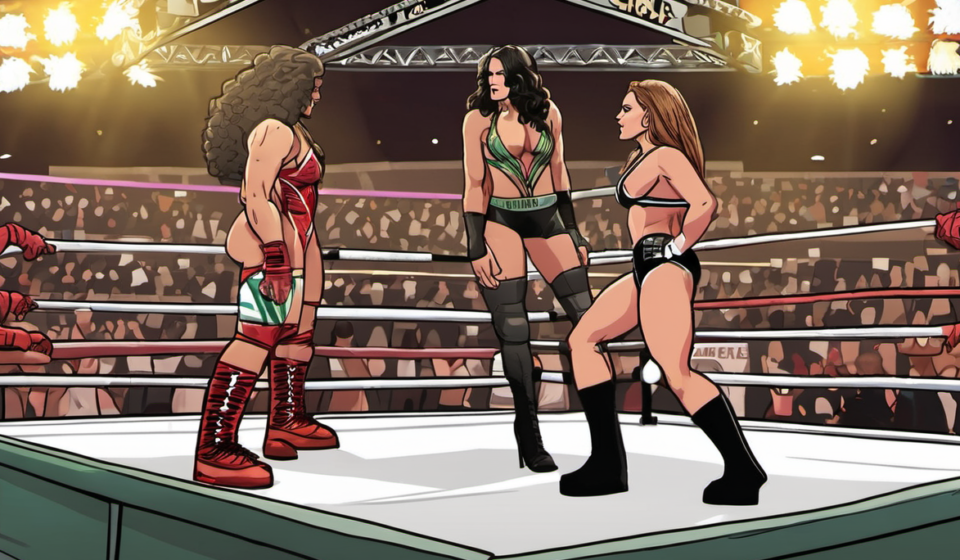 Chelsea Green Proposes Hair‑vs‑Hair Match with Nikki Bella for WrestleMania — AI-generated editorial illustration