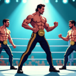 CMLL Aniversario 93: Hechicero Faces Castagnoli & Sabre Jr. in Triple Threat — AI-generated editorial illustration