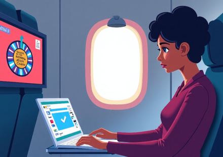 Jim Thornton’s Suspension: How a Flight Laptop Led to a Chatroom Scandal — AI-generated editorial illustration