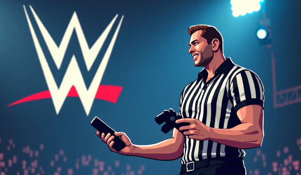 Mike Chioda Alleges WWE Removed His Video‑Game Likeness After Missing Royalties — AI-generated editorial illustration