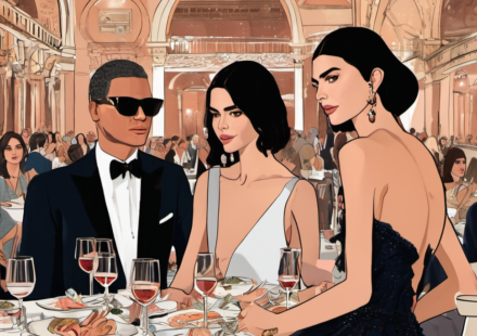 Kendall Jenner & Sydney Sweeney Shine at Venice’s Armani Dinner — AI-generated editorial illustration