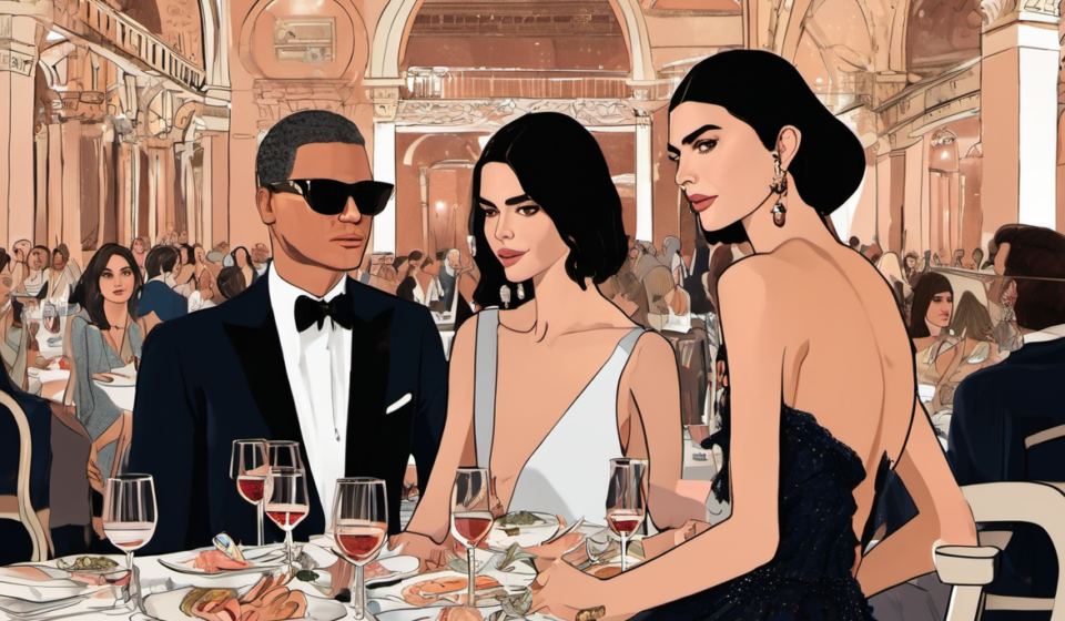 Kendall Jenner & Sydney Sweeney Shine at Venice’s Armani Dinner — AI-generated editorial illustration