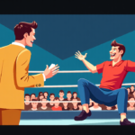 Justin Roberts Lightens Up AEW All In Mix‑Up with Humorous Post — AI-generated editorial illustration