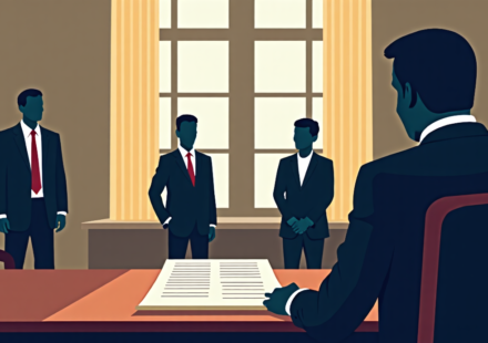 Nigel Farage’s Senior Aides Resign Amid Undercover Report Scandal — AI-generated editorial illustration