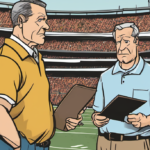 Notre Dame vs. Wisconsin: A Coaching Reunion at Lambeau — AI-generated editorial illustration
