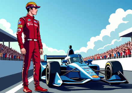 Mick Schumacher Joins Meyer Shank for 2027 IndyCar Season — AI-generated editorial illustration