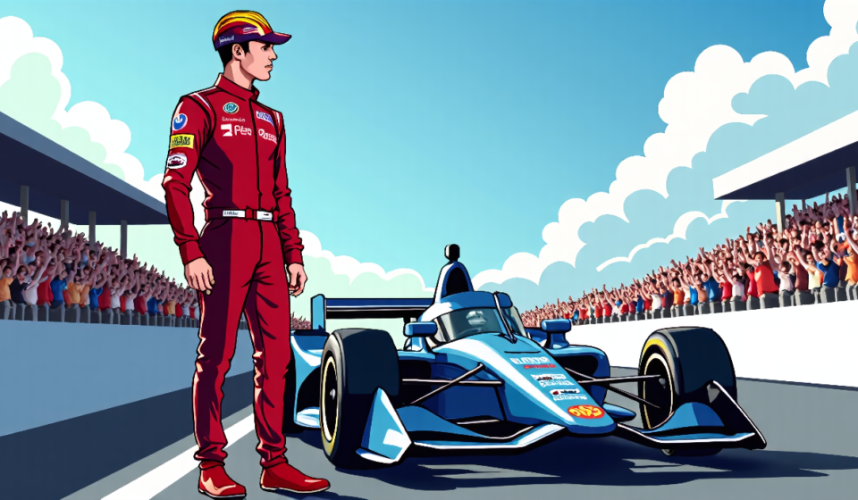 Mick Schumacher Joins Meyer Shank for 2027 IndyCar Season — AI-generated editorial illustration