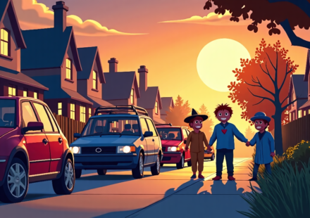 Huntsville Community Gathers to Celebrate Boy’s Trick‑or‑Treat Birthday — AI-generated editorial illustration