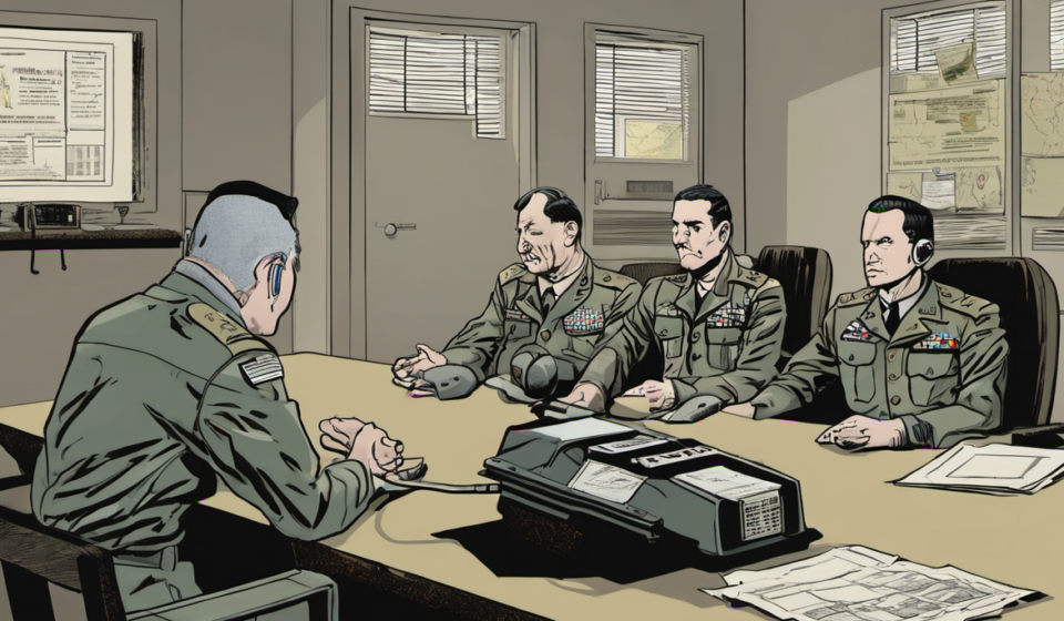 Top U.S. Military Leaders Undergo Polygraph Tests Amid Weapon Leak Probe — AI-generated editorial illustration