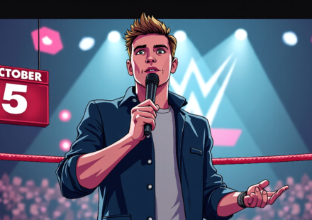 Joe Hendry Announces WWE Debut Album “Beyond Belief” for Oct. 5 — AI-generated editorial illustration