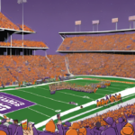 Week 1 College Football Betting Guide: Clemson vs. LSU, Louisville vs. Ole Miss — AI-generated editorial illustration