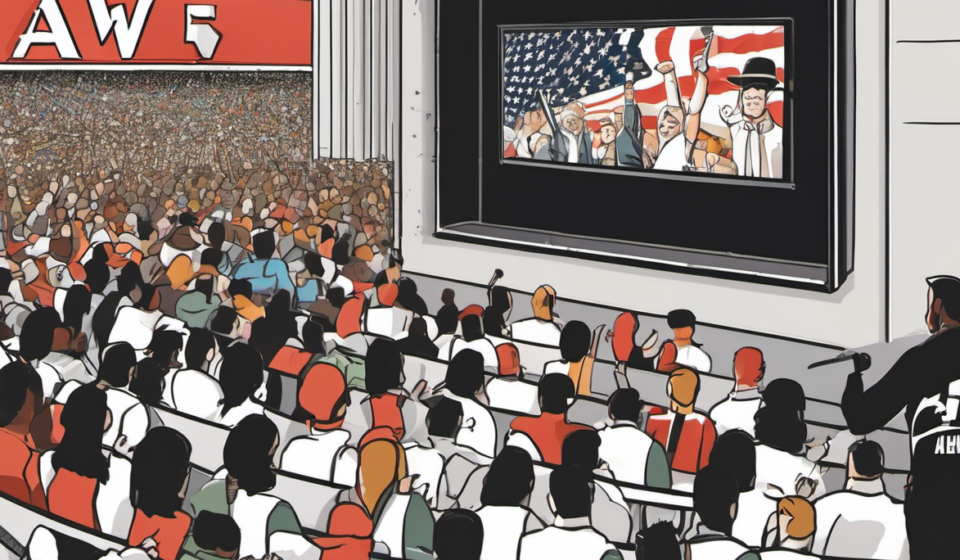 AEW Dynamite Hits 796k Viewers After All In London – Highest Since 2024 — AI-generated editorial illustration
