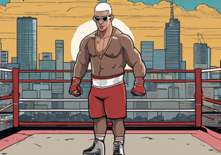 Bad Bunny’s WWE Journey: Training, Show Cancellations, and a New Orlando Chapter — AI-generated editorial illustration