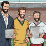 Hugh Jackman Eyes Soccer Club Ownership to Join Ryan Reynolds’ Wrexham Venture — AI-generated editorial illustration