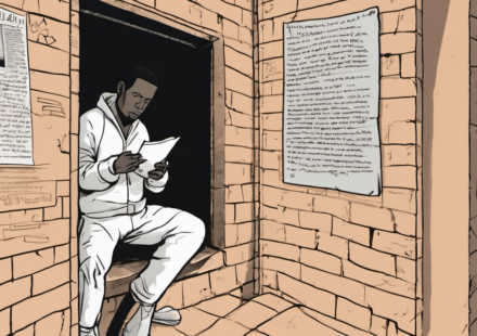 Inside the Pen Pal: D4vd’s Letter Reveals Broken Promise to Fellow Inmate — AI-generated editorial illustration