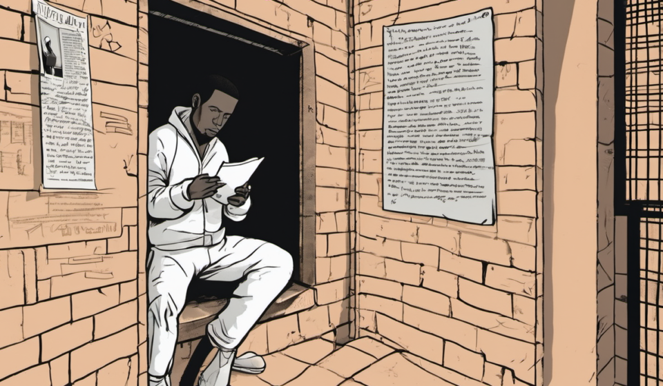 Inside the Pen Pal: D4vd’s Letter Reveals Broken Promise to Fellow Inmate — AI-generated editorial illustration