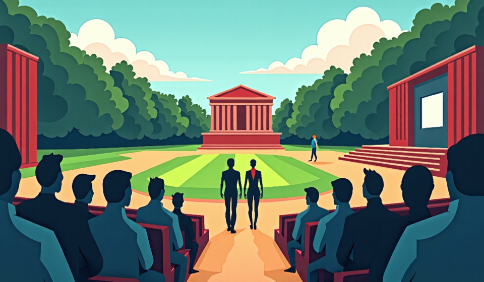 Mistrials, Deals, and Celebrity Reconciliations: What the Polls Reveal — AI-generated editorial illustration