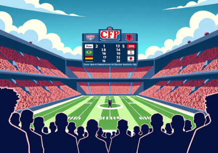2026 CFP Odds: How Many Teams From Each Conference Will Make The Field? — AI-generated editorial illustration