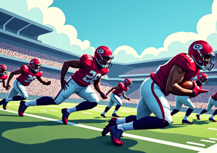 Rams’ Dominant D‑Line Leads NFL’s Top Position Groups — AI-generated editorial illustration