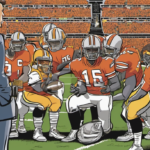 Eagles’ Offense on the Verge? Fernando Mendoza’s Rise Amid Camp Concerns — AI-generated editorial illustration