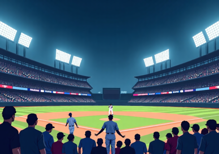 Phillies Extend Winning Streak With 6‑Run 9th, Cubs Get Revenge — AI-generated editorial illustration