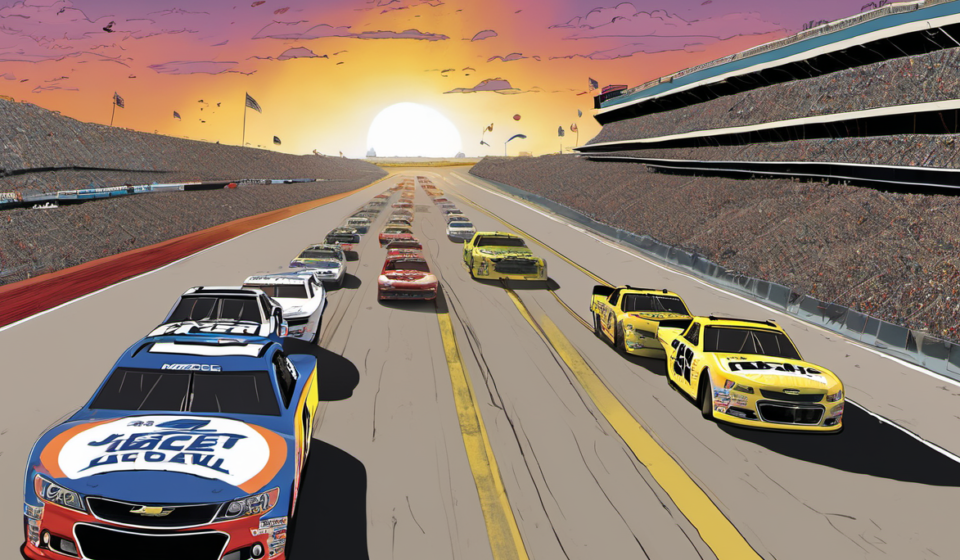 Daytona’s Final Chase Showdown: Preece, Keselowski Fight for Playoff Spots — AI-generated editorial illustration