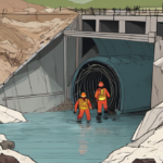 Three Workers Rescued From Nepal Hydropower Tunnel After 10‑Day Flood Debris Siege — AI-generated editorial illustration