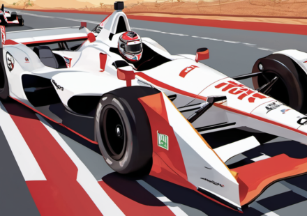 Alex Palou on the Verge of IndyCar Title After Freedom 250 — AI-generated editorial illustration