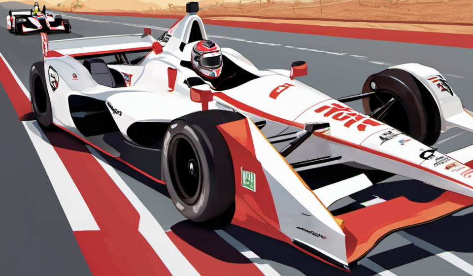 Alex Palou on the Verge of IndyCar Title After Freedom 250 — AI-generated editorial illustration