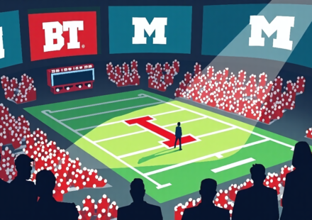 Dave Portnoy Names Indiana #1, Michigan Tops Ohio State in Big Ten Power Rankings — AI-generated editorial illustration