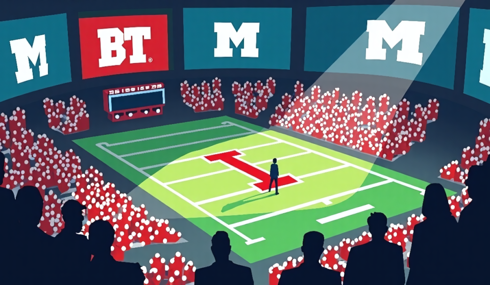 Dave Portnoy Names Indiana #1, Michigan Tops Ohio State in Big Ten Power Rankings — AI-generated editorial illustration