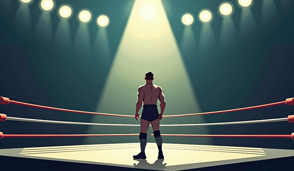 Jerry Oates, Wrestling Icon, Dies at 81 — AI-generated editorial illustration