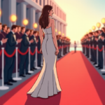 Phoebe Bridgers Stuns Venice Film Festival With Sheer Gown — AI-generated editorial illustration
