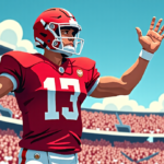 Josh Hoover: Indiana’s New Quarterback Shines in Season Opener — AI-generated editorial illustration