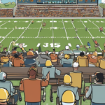 Indiana Coach Cignetti Teases Notre Dame’s Conference Absence — AI-generated editorial illustration