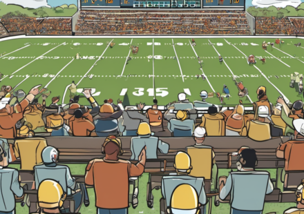 Indiana Coach Cignetti Teases Notre Dame’s Conference Absence — AI-generated editorial illustration